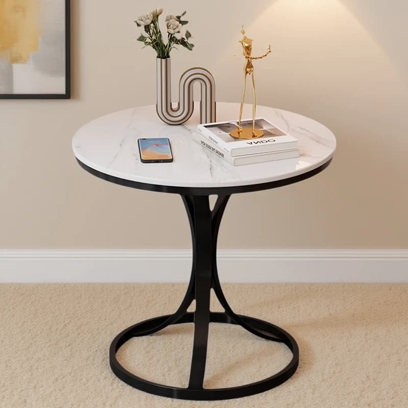 Meubles de maison légers de luxe, petite table ronde pour salon, balcon, table basse, chambre à couc