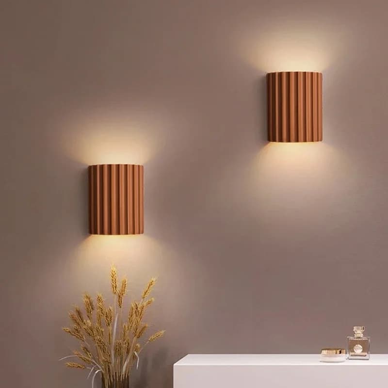 Applique murale nordique moderne en résine, éclairage d'intérieur, lampe de chevet de chambre à couc