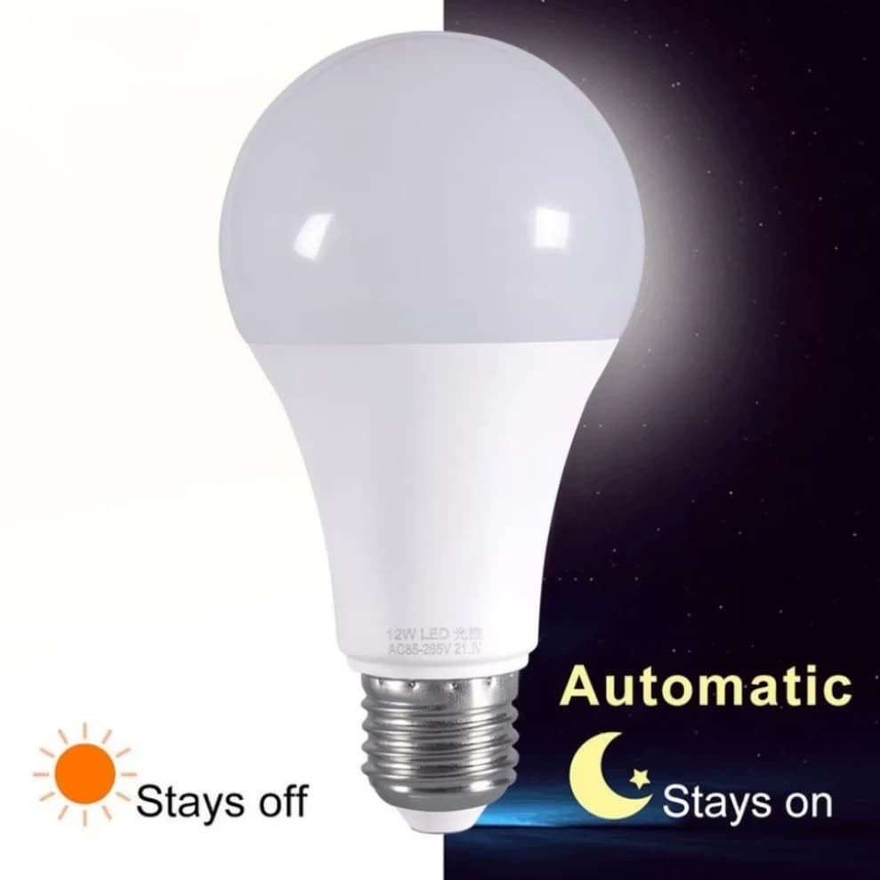 LDHLM – ampoule à capteur du crépuscule à l'aube, E27, 5W, 7W, 9W, 12W AC, 110/220V, 85-265V, lumièr