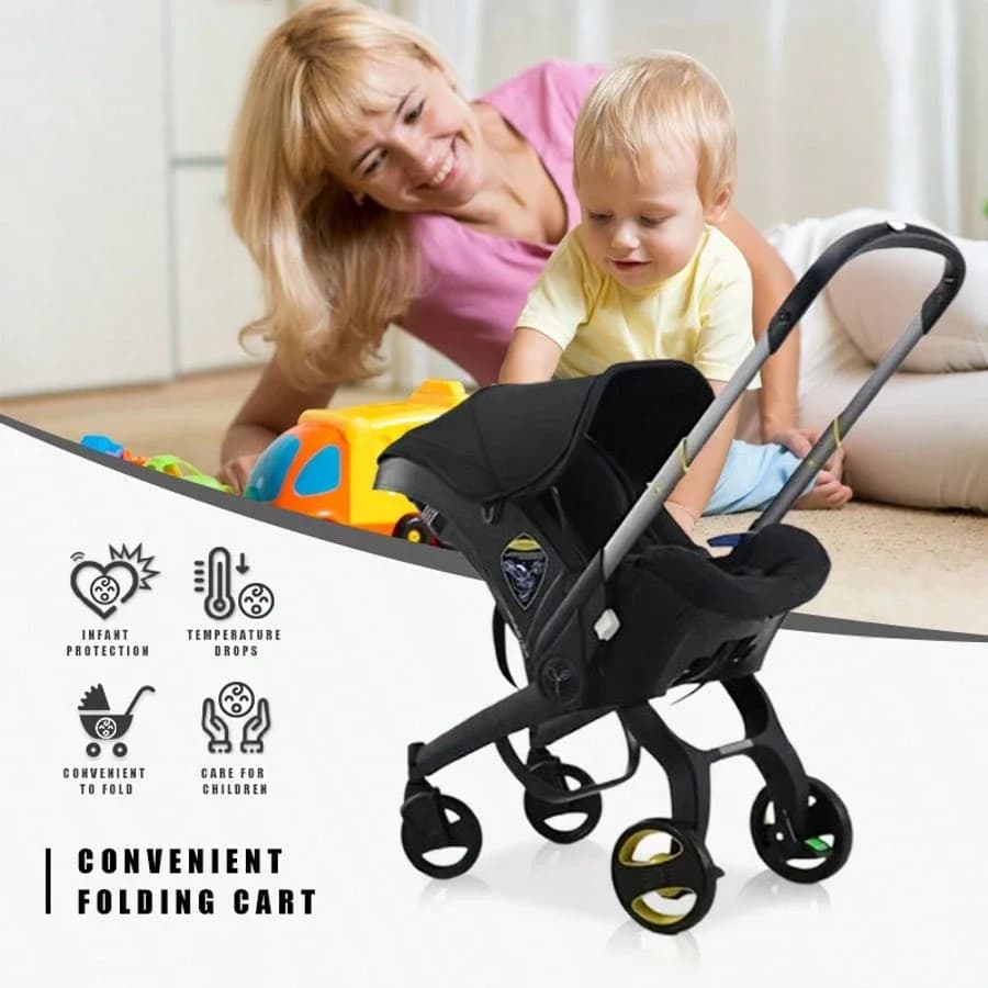 Poussette pour bébé |   Chariot pliable léger bidirectionnel |   Parfait pour les voyages et le shop