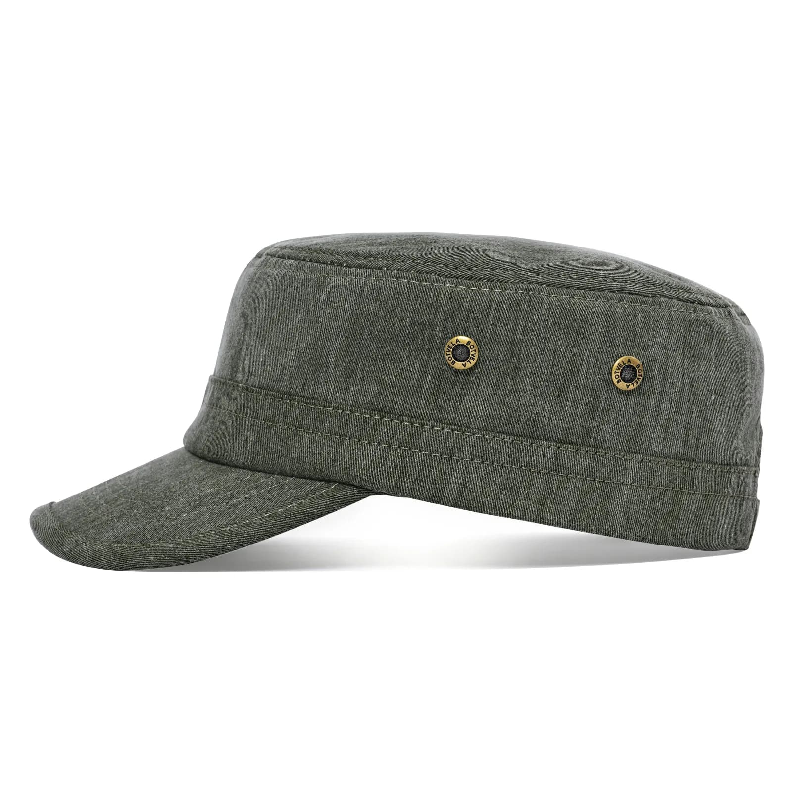 BOTVELA-Casquette militaire en sergé de coton pour hommes et femmes, chapeau vintage réglable, dessu