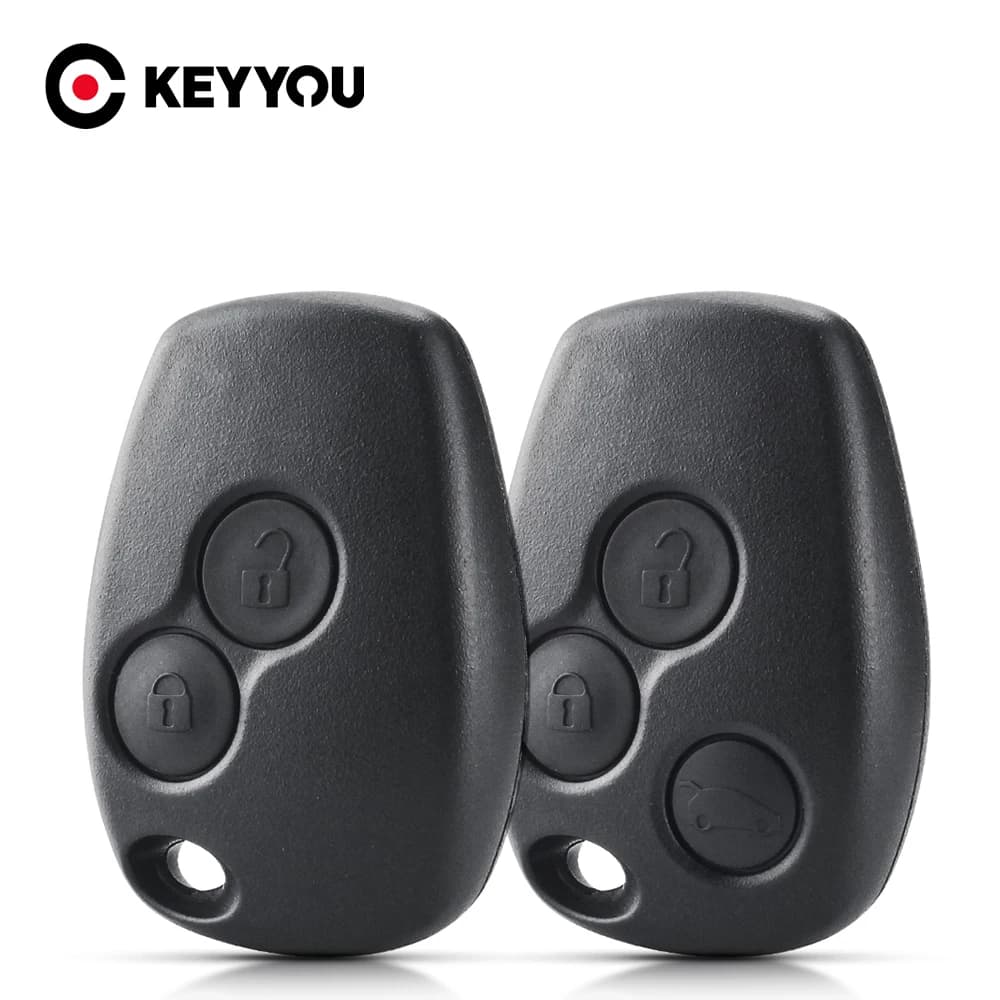 KEYYOU 3 boutons coque de clé de voiture télécommande Fob housse pour Renault Trafic Vivaro Primasta