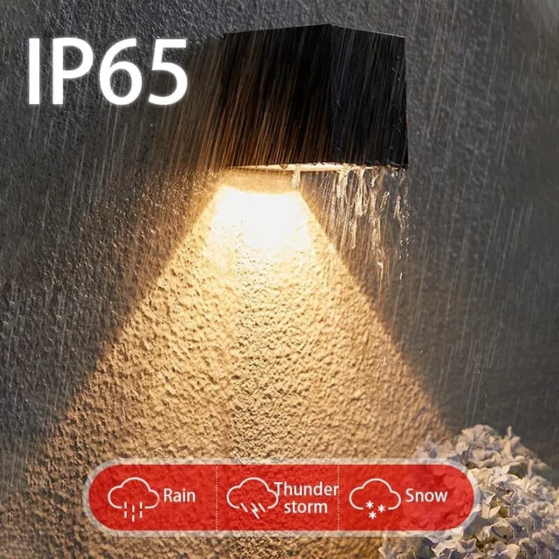 Applique Murale Solaire à LED avec Capteur de Soleil, Imperméable Conforme à la Norme IP65, Luminair