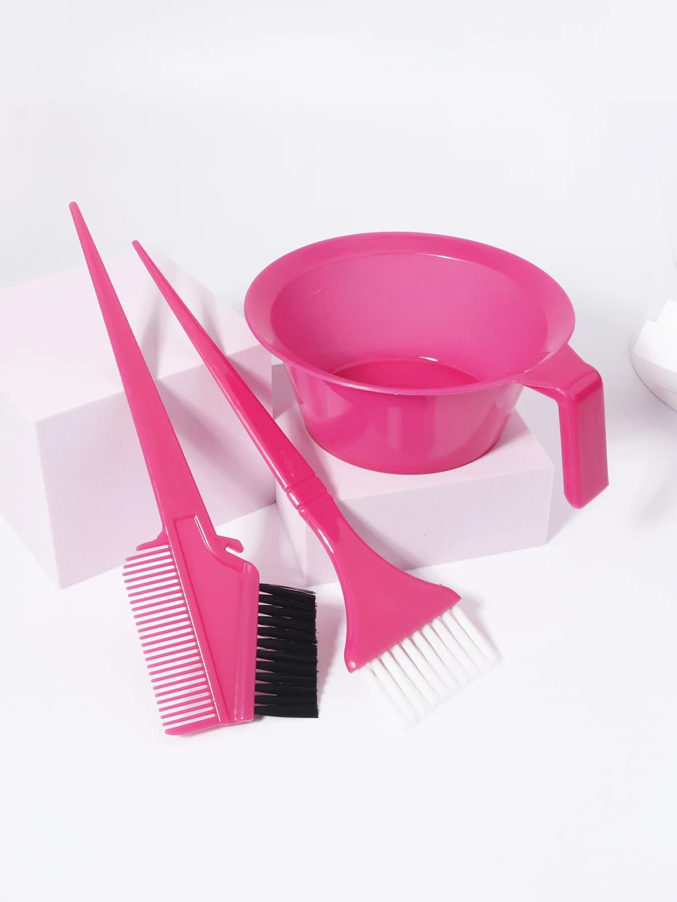 Ensemble de teinture pour cheveux 3 pièces, brosse professionnelle pour teinture capillaire, bol de 
