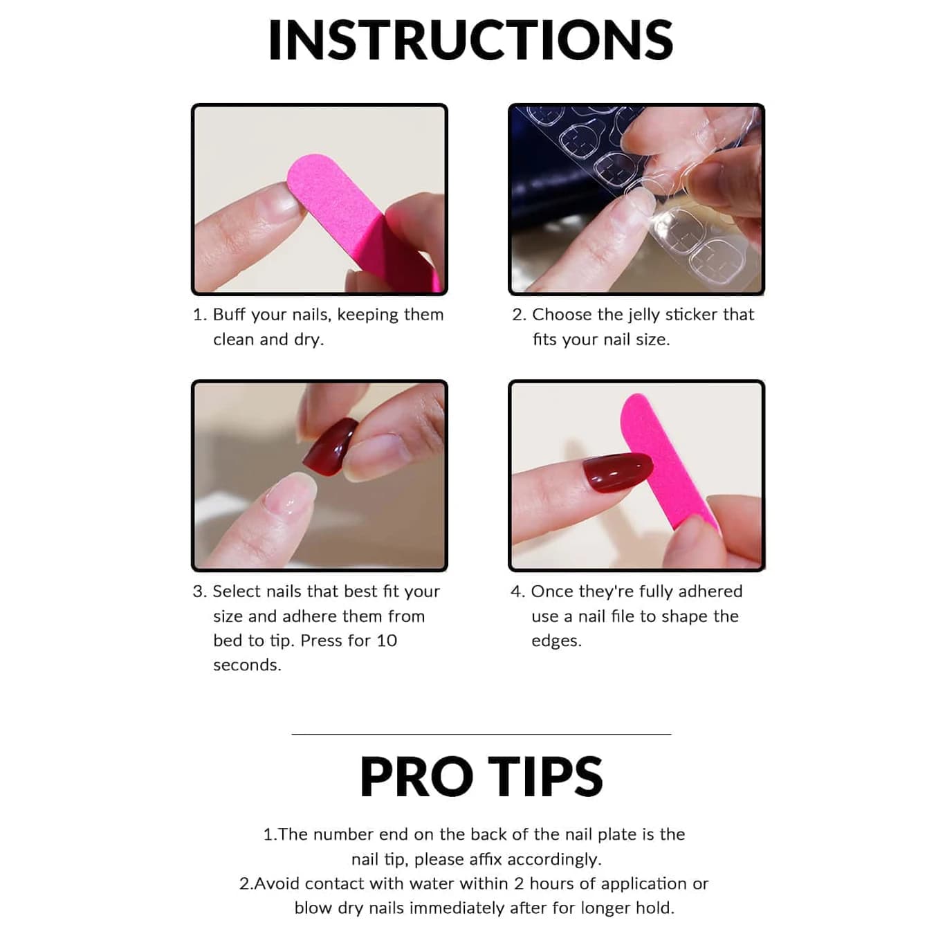 Ongles de Type presse 48 pièces, faux ongles carrés et de presse de taille moyenne, faux ongles poin