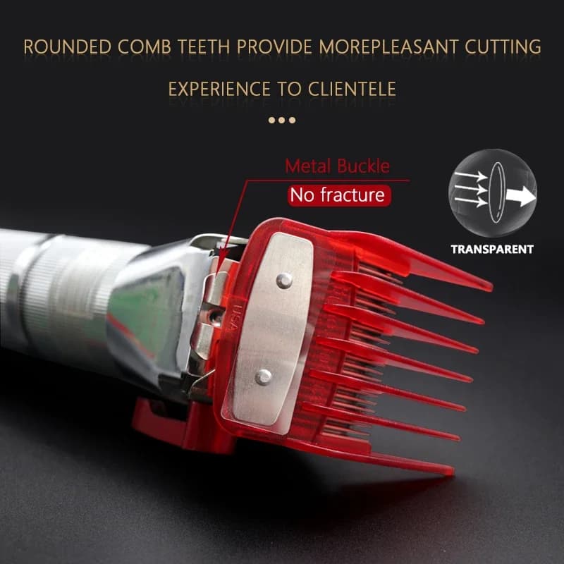 Guide de tondeuse à cheveux professionnelle 2 pièces pour Wahl, Madeshow, JRL - 1,5 mm/4,5 mm, trans