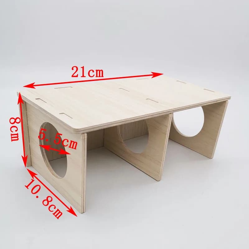 Abri en bois massif pour Hamster, maison en bois hérisson, ours doré, nid en bois, cochon néerlandai