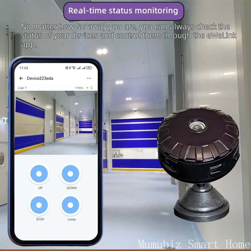 EWelink – caméra intelligente télécommandée RF 433MHz, avec interrupteur d'entrée/autobloquant à 4 c