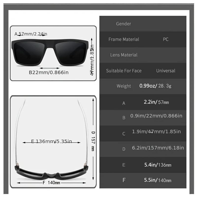 5 pièces lunettes de soleil polarisées de luxe hommes femmes mode carré mâle lunettes de soleil Vint