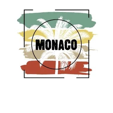 Autocollants de voiture créatifs imperméables, emblème drapeau monaco, pour voiture, camion, moto, f