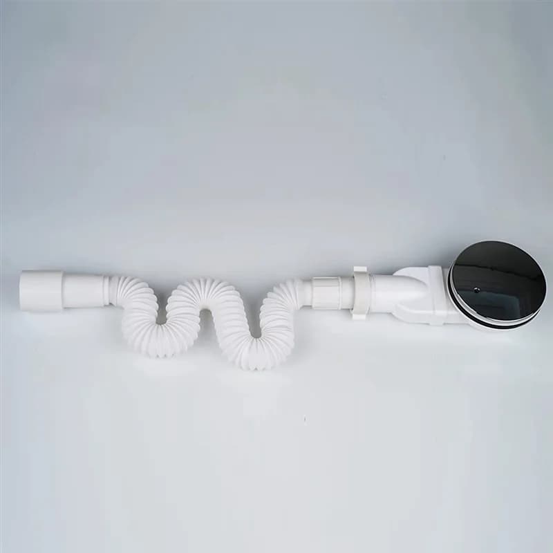Siphon de douche en ABS chromé à profil bas, vidange mince, débit d'eau de 36 L par minute, vidange 