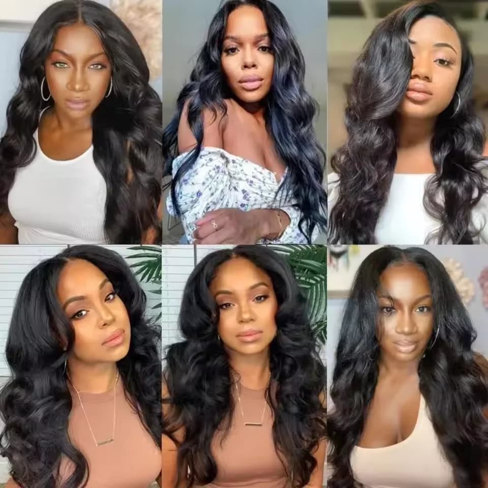 Perruque en cheveux humains U Part V Part Body Wave, densité 200, version améliorée, 30 32 pouces, c