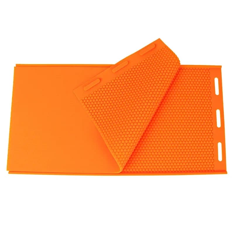 Moule de base en accent d'abeille en PVC souple, feuille de presse à la cire d'abeille, moule de bas