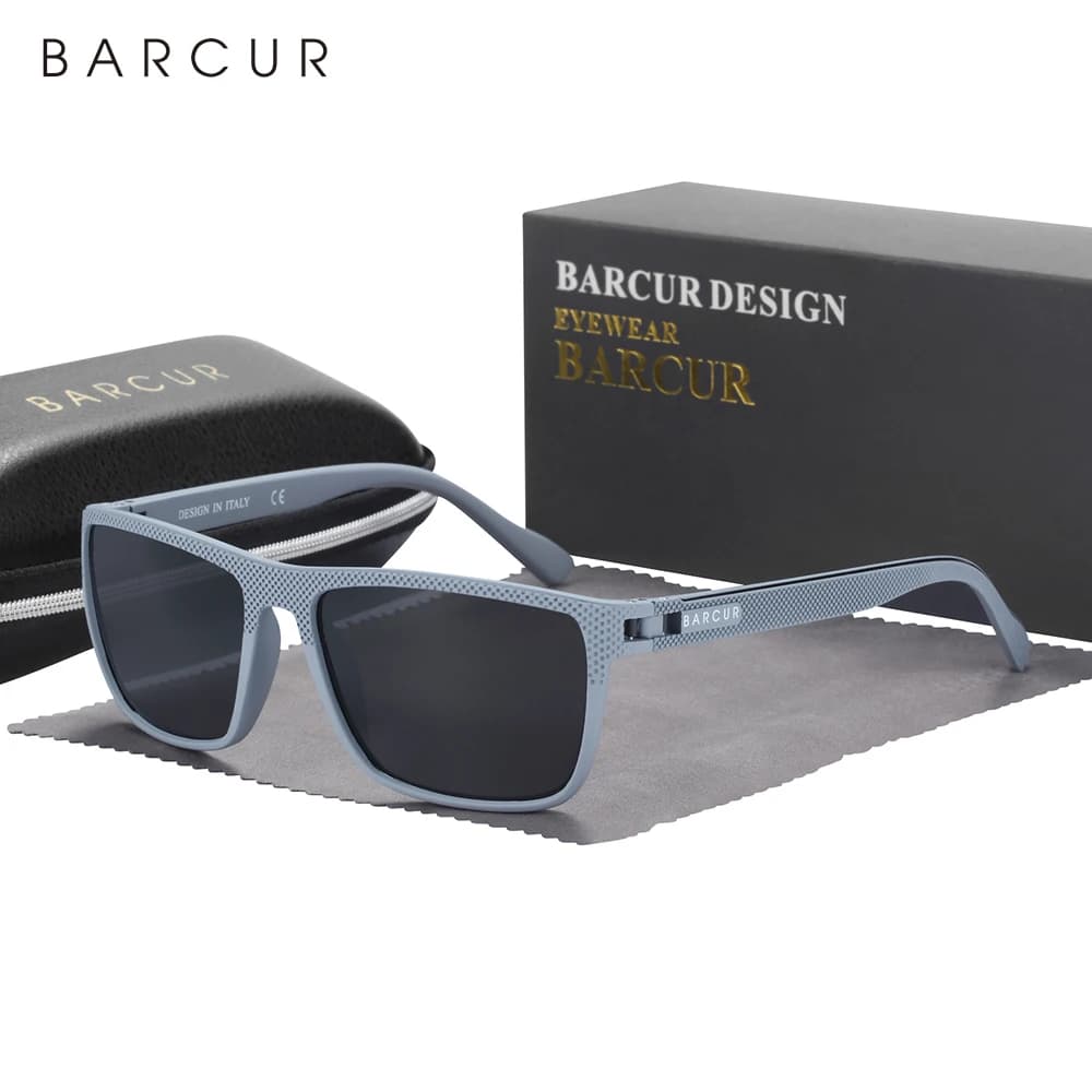 BARCUR hommes lunettes de soleil polarisées TR90 léger pêche voyage lunettes de soleil femmes lunett