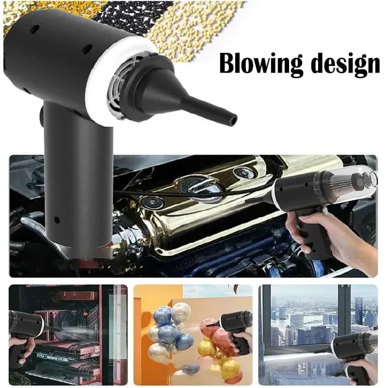 Aspirateur de voiture sans fil 9000Pa, chargement USB, appareil de nettoyage Portable 1200mAh, Mini 