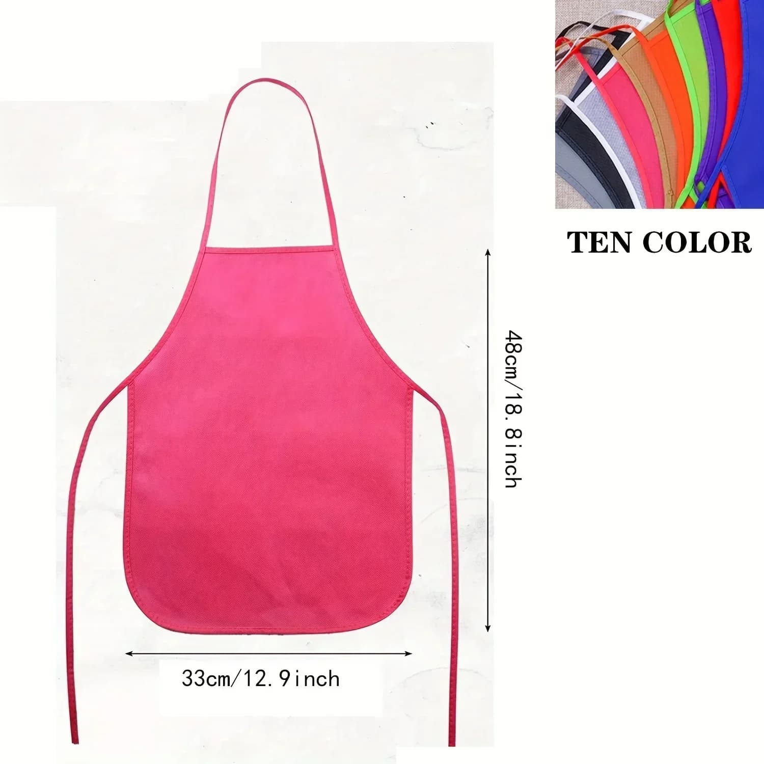 30 pièces enfants Non-tissé tablier classe artisanat Art peinture enfants tablier jetable sécurité n