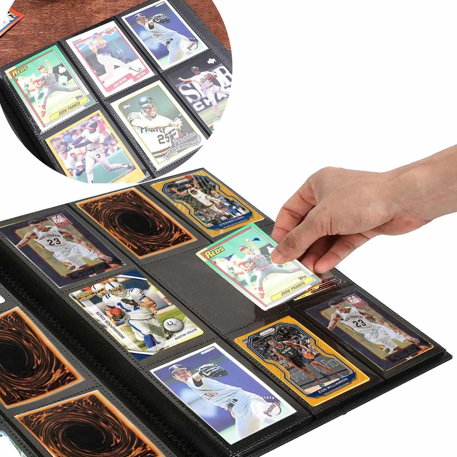 Classeurs de poche pour cartes, capacité 160/360 cartes, pour cartes Pokémon, Yugioh, baseball, foot