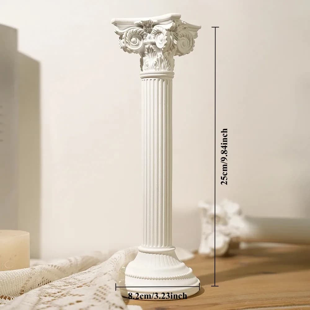 Pilier romain branches grecques ornements colonne classique Statue architecturale Sculpture pour Tab