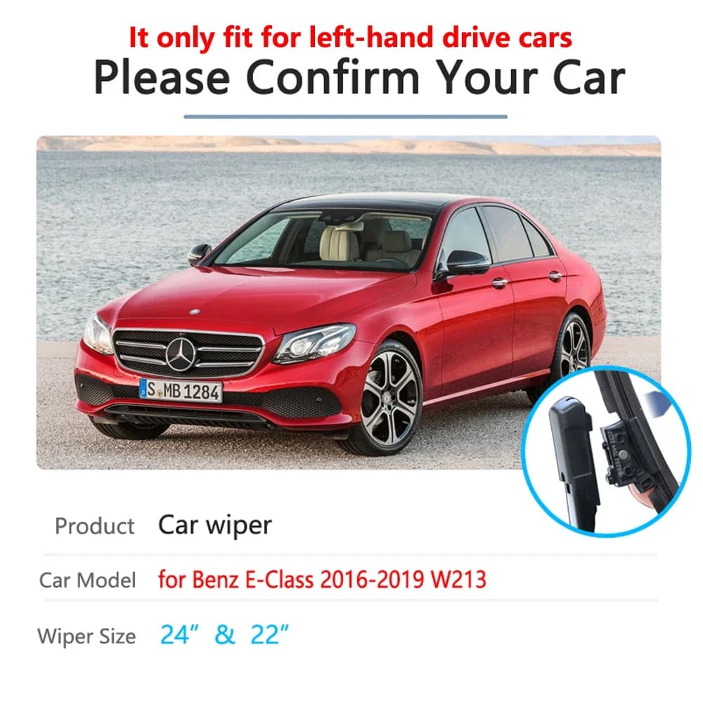 Essuie-glace de pare-brise, accessoires de voiture, balais d'essuie-glace pour Mercedes Benz classe 
