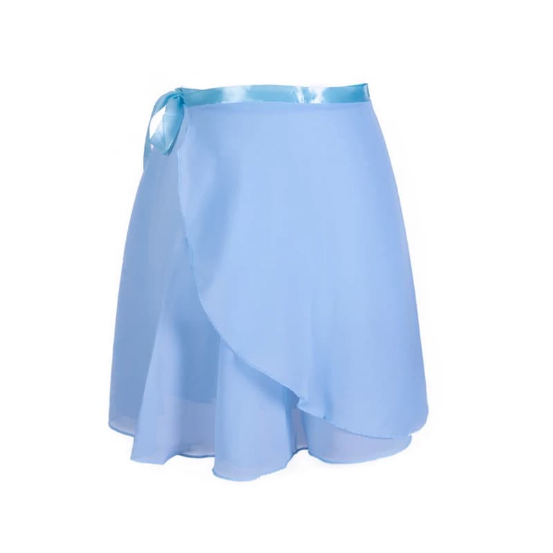 Adulte en mousseline de soie Ballet Tutu danse jupe femmes filles gymnastique jupe portefeuille form