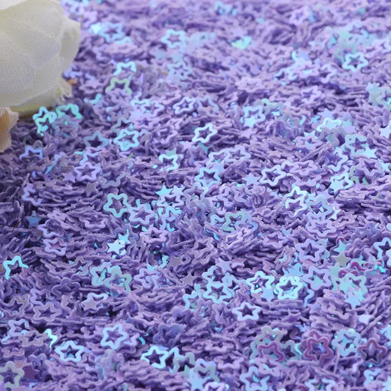 Pentagramme creux à paillettes en vrac, 10g/20g/50g/4mm, artisanat, couture de vêtements, décoration