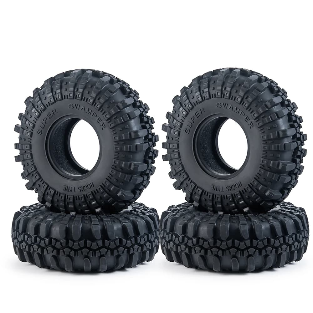 MIBIDAO 1.9 "/2.2" pneus en caoutchouc roue roche pneus pour 1/10 Axial SCX10 90046 TRX4 D90 D110 RR
