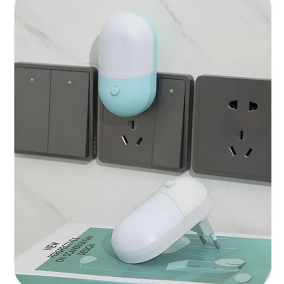 Lampe LED à économie d'énergie 3W, 2 couleurs US/EU, luminaire décoratif d'intérieur, idéal pour une