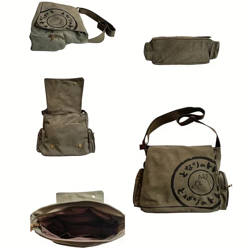 Sac à bandoulière en toile pour femmes, sac à bandoulière de grande capacité, fourre-tout messager d
