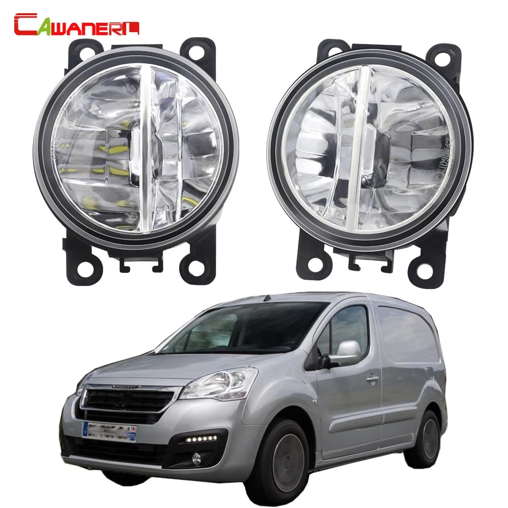Ensemble de phares antibrouillard LED 2X30W, pour passager de voiture + conducteur, feux de jour DRL