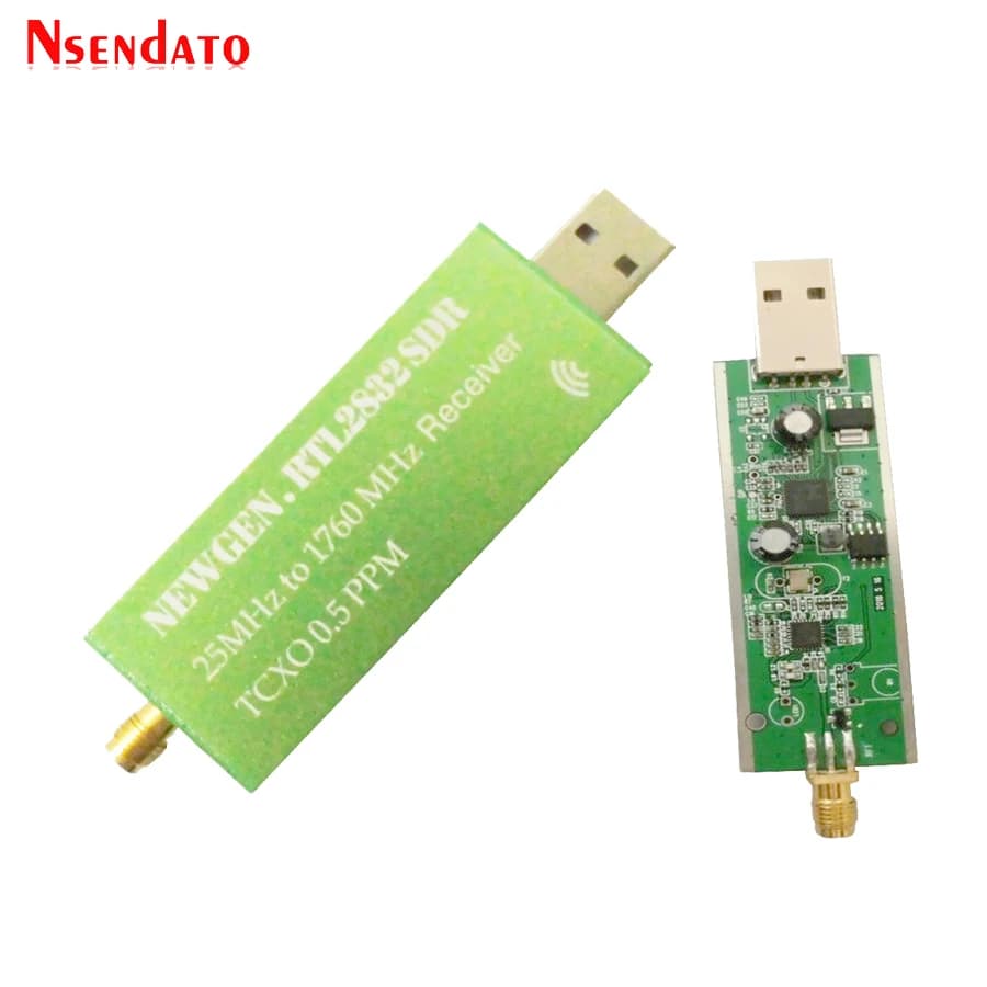 USB2.0 RTL SDR 0.5 PPM TCXO RTL2832U R860 TV Tuner Stick AM FM NFM DSB LSB SW Radio définie par logi
