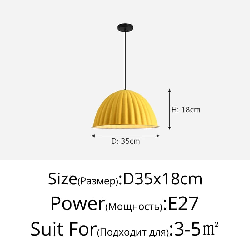 Lampe suspendue en feutre danois multicolore, lampe LED pour bibliothèque, restaurant, TIK TAK Light