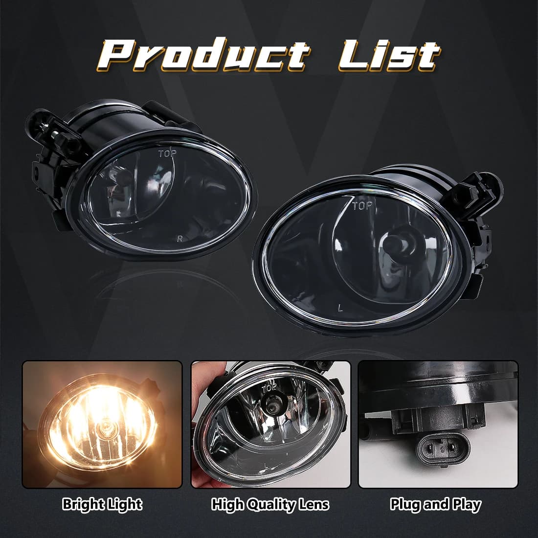 Pour BMW E39 M5 2001 2002 2003 E46 3 série M3 2002 2003 2004 2005 2006 phares antibrouillard phare a