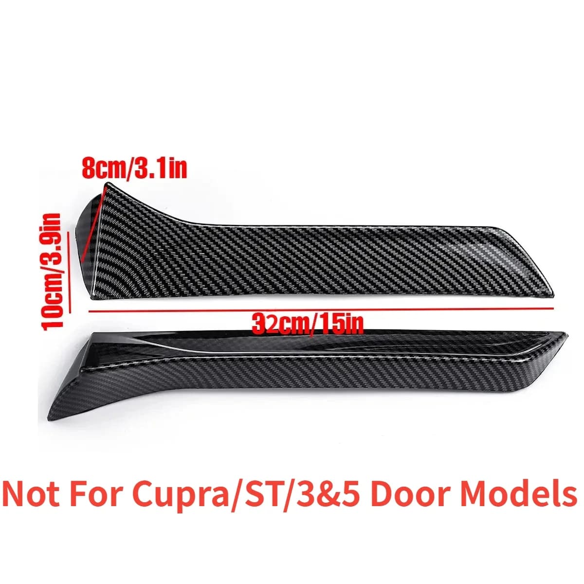 Becquet de lèvre de garniture de fenêtre de voiture pour Seat Leon 5F FR Mk3 MK3.5, 5 portes, aile d