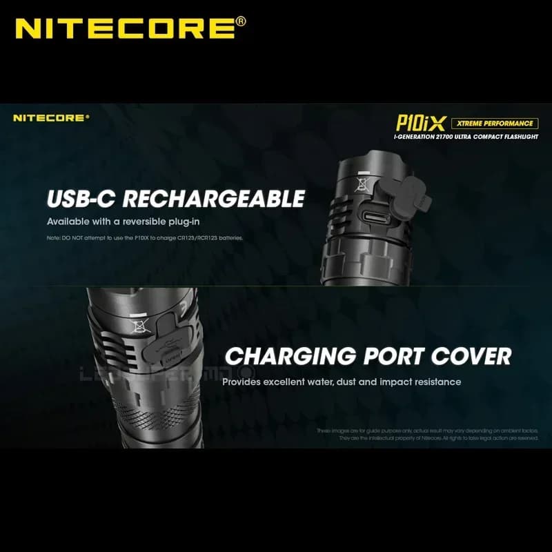 NITECORE P10ix lampe de poche haute puissance 4000Lumens 4 x CREE XP-L2 V6 LED lanterne LED Recharge