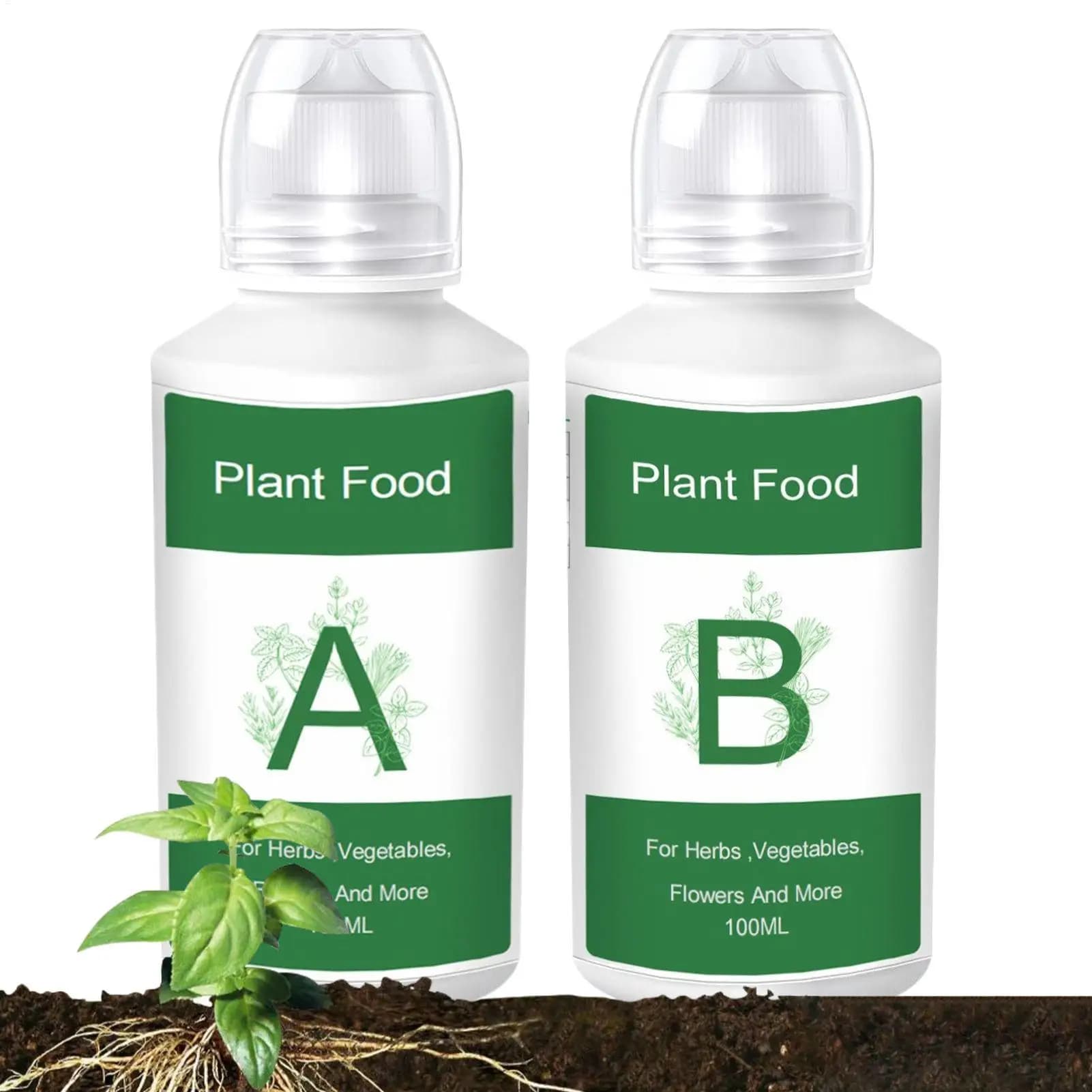 Engrais pour plantes, aliments pour plantes, fournitures hydroponiques A B, Solution 2 pièces, systè