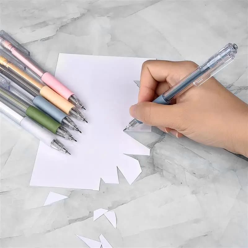 Ensemble de recharge de stylo couteau, utilitaire d'art, couteau découpé en papier, autocollant de S