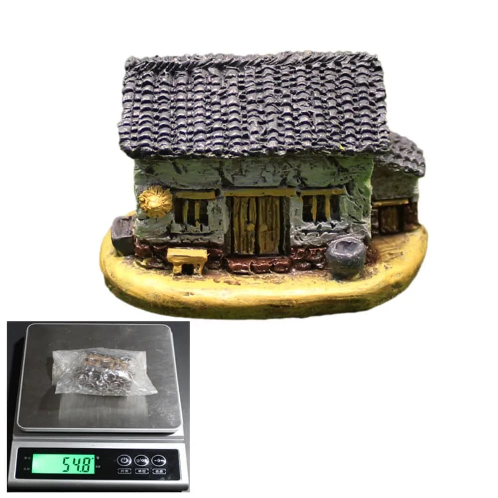 Mignon résine chinois arc Miniatures blanc jaune bricolage maison Figurines résine Village maisons d