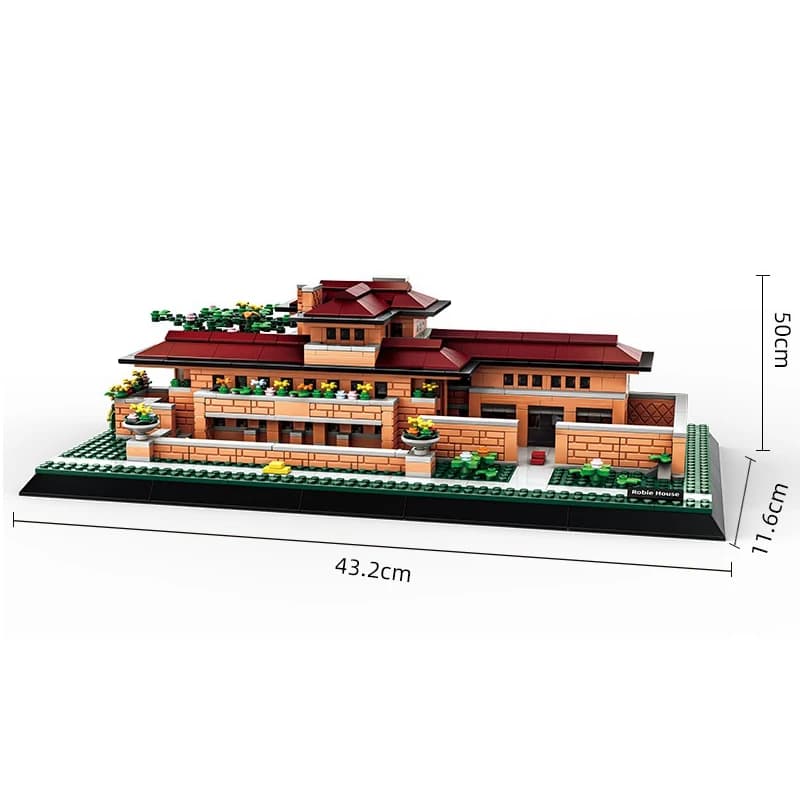 Blocs de construction de la célèbre architecture Robie House-Chicago, modèle de ville américaine, ca