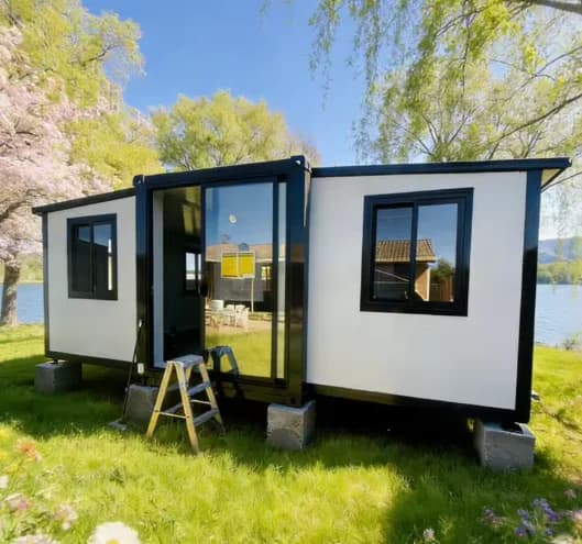 Maison conteneur de haute qualité, maison mobile préfabriquée, villa modulaire extensible 2, 3 ou 4 