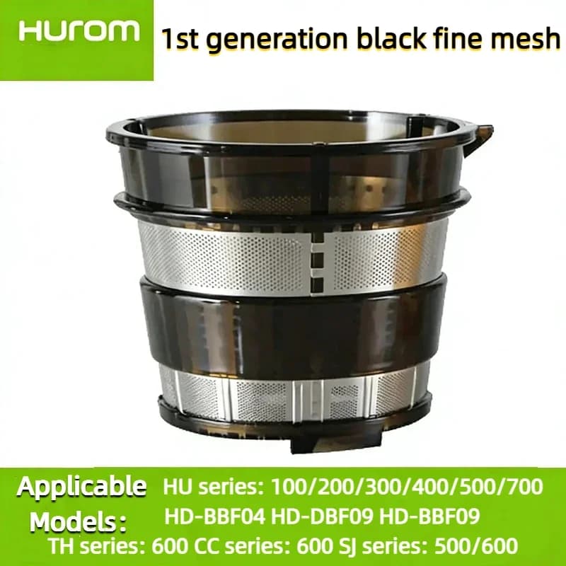 Filtre pour mixeur Hurom, filtre pour extracteur de jus à trous fins noir, pièces de rechange pour s