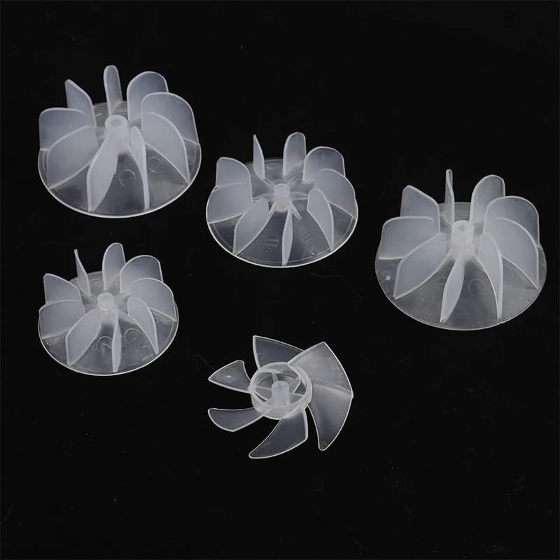 Mini lame de ventilateur en plastique de petite puissance, 4/6 feuilles, moteur de sèche-cheveux, cu
