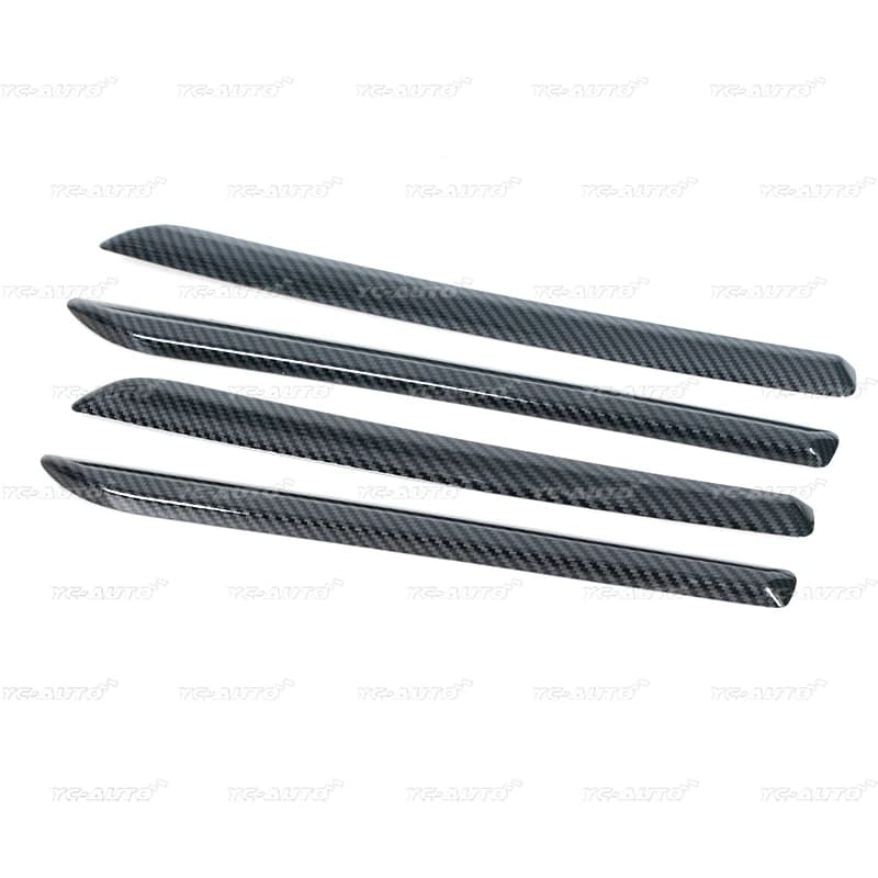 Panneau de porte de Console centrale LHD de voiture, garniture en Fiber de carbone ABS pour Audi A3 