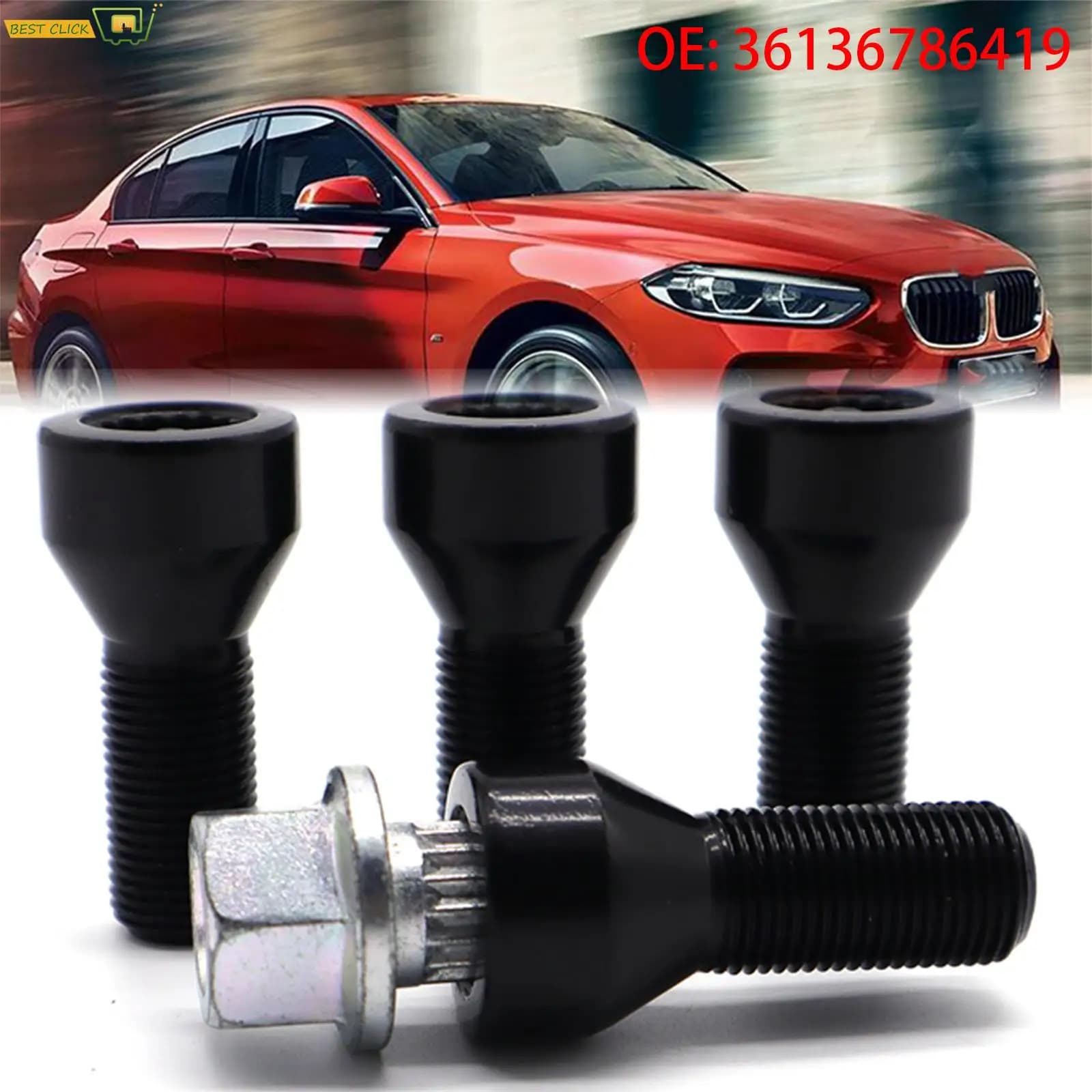 4 + 1 pour BMW 1/3/5/6 série 325 328i 525i 528i Z3 Z4 M3 M5 M6 jeu d'écrous de boulons de roue de ve