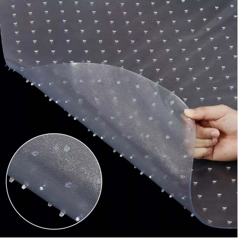Coussin transparent pour fauteuil roulant, résistant aux rayures, avec base convexe antidérapante, t