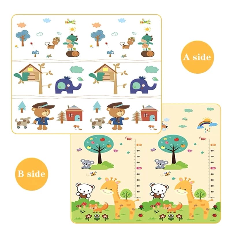 200x1 0/180x1 0/180x120cm tapis de jeu pour enfants épais tapis de sécurité amical ramper tapis de j
