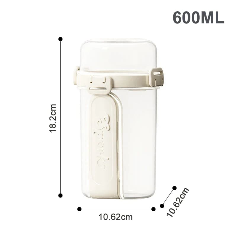❤ Tasse à salade légère et Portable, tasse à Double couche pour conserver la fraîcheur des collation
