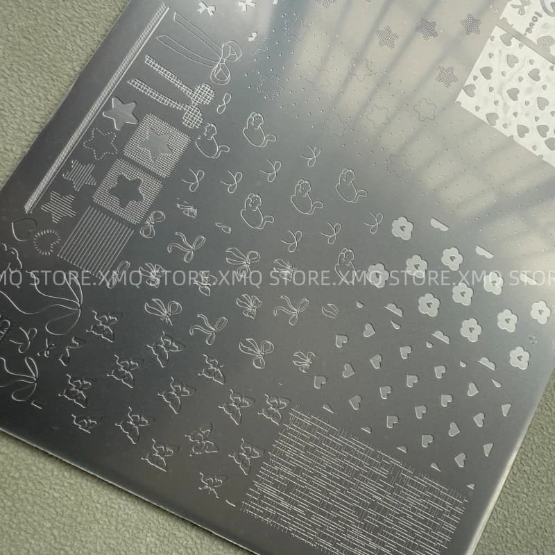 XMQ NAIL ART STAMPING PLATES STAR HEART TEMPLATES