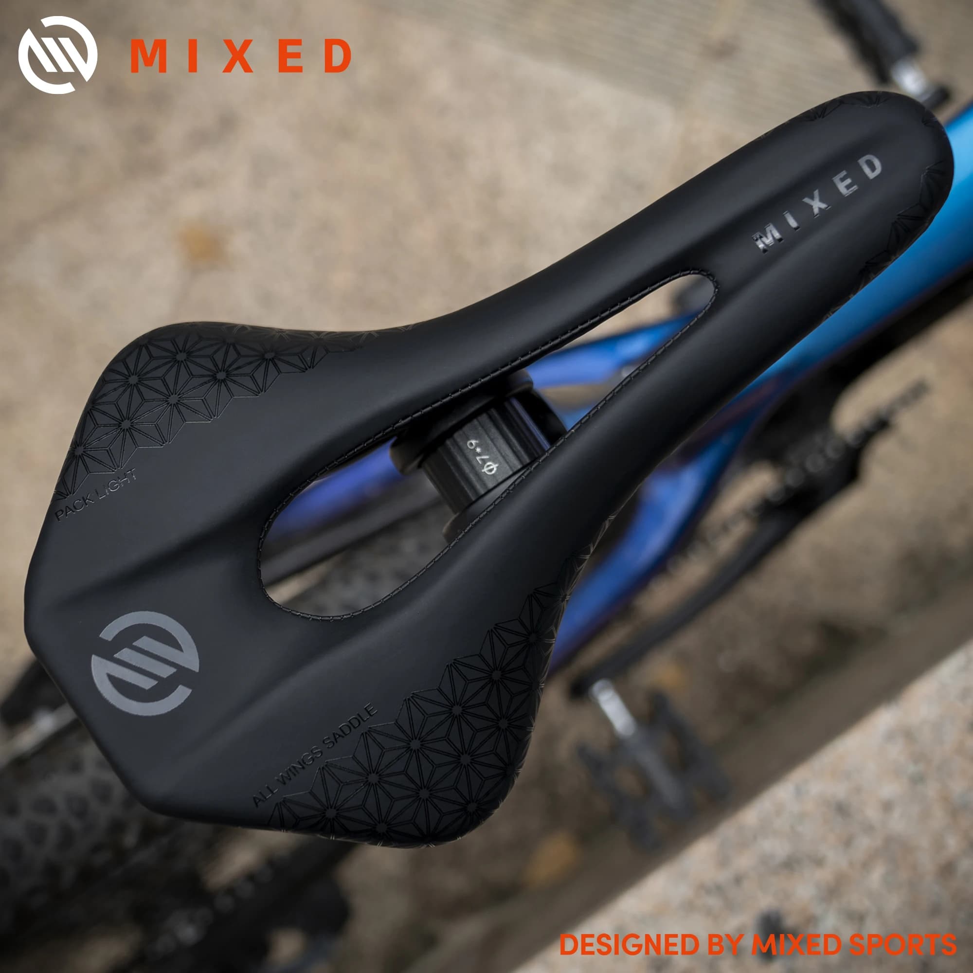 Selle de vélo entièrement en fibre de carbone mélangée 5D Ultra Pack, siège de vélo léger, VTT de ro