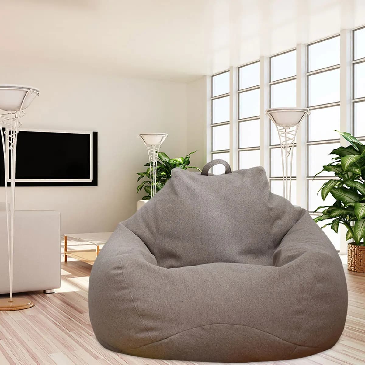 Canapés paresseux couverture chaises sans remplissage confortable adultes pouf chaise canapé salon c
