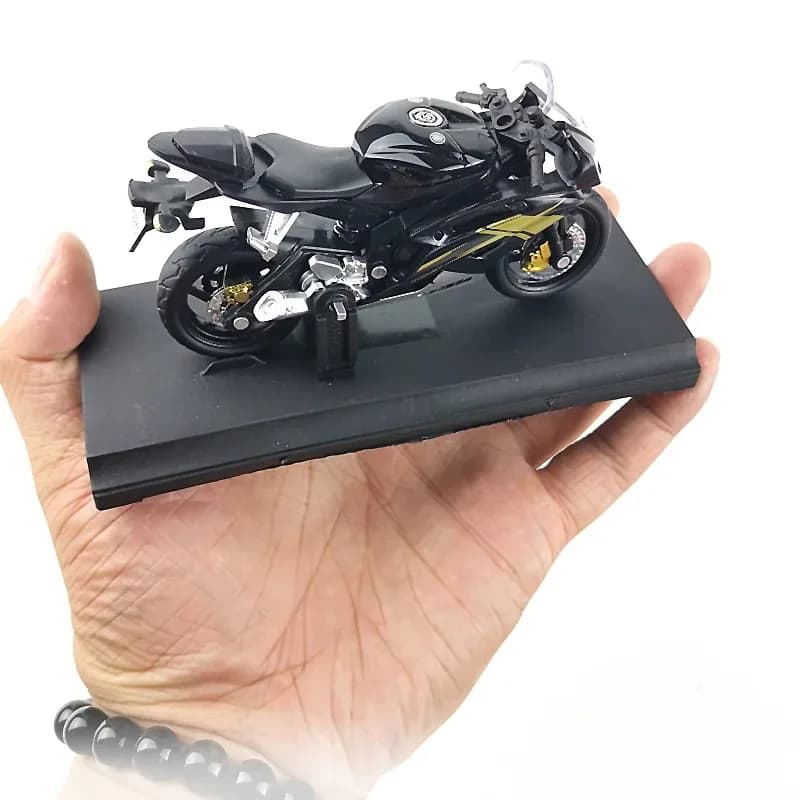 Modèle de moto moulé sous pression Ninja hx816 H2R 1:18, jouet absorbant les chocs réalisable pour e